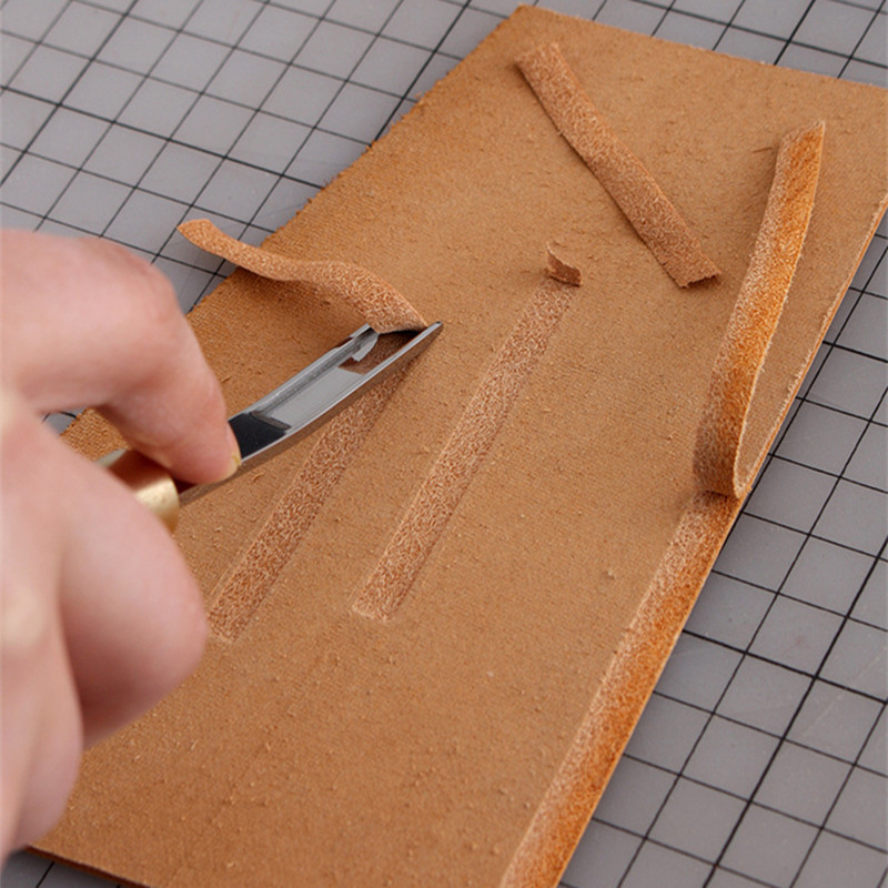 Groover Stitching Tool - เครื่องมือตัดแต่งหนัง 1 ชิ้น สำหรับงานหนัง ทำขอบ ตัดแต่ง