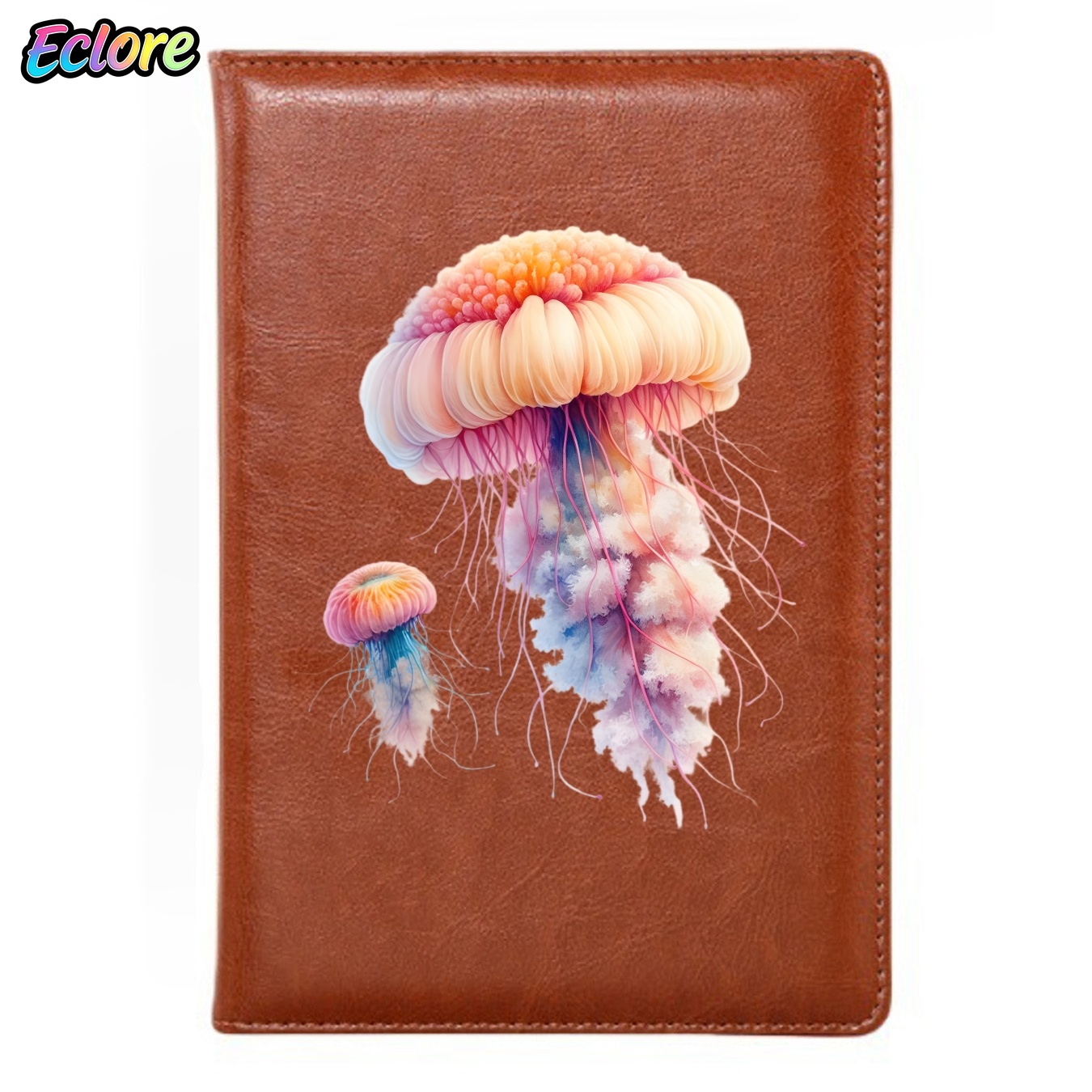 สมุดโน้ตปกหนัง PU ลายแมงกะพรุน - Leather Work Diary Covers บทวิจารณ์และราคา